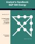 Analyst s Handbook: S&P 500 Energy