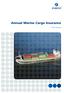 Annual Marine Cargo Insurance. Policy Wording