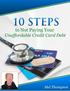 10 Steps to Not Paying Your Unaffordable Credit Card Debt