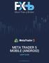 META TRADER 5 MOBILE (ANDROID)