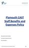 Plymouth CAST Staff Benefits and Expenses Policy