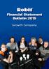 Financial Statement Bulletin Growth Company