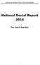 National Social Report 2014 The Czech Republic