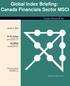 Global Index Briefing: Canada Financials Sector MSCI