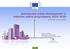 Sustainable urban development in cohesion policy programmes