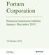 Fortum Corporation. Financial statements bulletin January December February Fortum Corporation Domicile Espoo Business ID