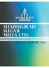 SHAHMURAD SUGAR MILLS LTD. Company Information Mission & Vision Statements Code of Conduct Notice of Annual General Meeting...