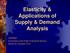 Elasticity & Applications of Supply & Demand Analysis. UAPP693 Economics in the Public & Nonprofit Sectors Steven W. Peuquet, Ph.D.