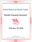 School District of Volusia County. Monthly Financial Statement. February 29, 2016
