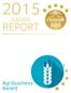 AWARD REPORT. Agribusiness Award