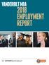 VANDERBILT MBA 2018 EMPLOYMENT REPORT
