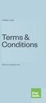 HOME LOAN. Terms & Conditions
