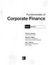 Fundamentals of. Finance EDITION. Richard A. Brealey London Business School