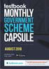 GOVERNMENT SCHEMES MONTHLY CAPSULE AUGUST 2018
