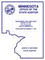 MINNESOTA OFFICE OF THE STATE AUDITOR JUDITH H. DUTCHER MANAGEMENT AND COMPLIANCE REPORT OF THE CITY OF DULUTH DULUTH, MINNESOTA
