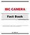 Fact Book BIC CAMERA INC. First Half ended February 28, 2013