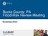 Bucks County, PA Flood Risk Review Meeting. November 2014
