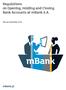 Regulations on Opening, Holding and Closing Bank Accounts at mbank S.A.