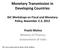 Monetary Transmission in Developing Countries