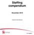 Staffing compendium. December Produced by Human Resources