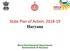 State Plan of Action: Haryana. Rural Development Department Government of Haryana