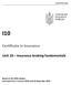 Examination Guide I10. Certificate in Insurance. Unit 10 Insurance broking fundamentals