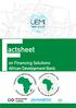 actsheet on Financing Solutions African Development Bank