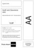 Audit and Assurance (AA)