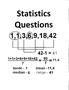 Statistics.Questions