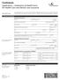 Continuum Application Statement of Health Form for Health Care and Dental Care Insurance
