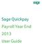 Sage Quickpay Payroll Year End 2013 User Guide