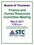 Finance and Human Resources Committee Meeting