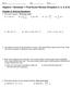 Algebra 1 Semester 1 Final Exam Review (Chapters 2, 3, 4, & 5)