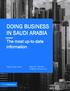 DOING BUSINESS IN SAUDI ARABIA