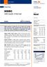 HSBC. Hold results: A first look. Hong Kong. Banks 795p (-8%) Company results 5 HK/HSBA LN