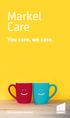 You care, we care. Policyholders booklet