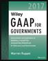 GAAP for. Governments