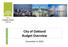 City of Oakland Budget Overview. December 4, 2014