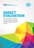 IMPACT EVALUATION. of active labour market programmes targeting disadvantaged youth: key findings