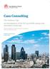 Cass Consulting. The Guidance Gap An investigation of the UK s post-rdr savings and investment landscape