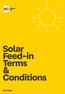 Solar Feed-in Terms & Conditions