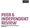 Peer & Independent review Feedback and additional guidance paper august 2009