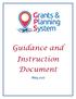 Guidance and Instruction Document