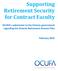 Supporting Retirement Security for Contract Faculty. OCUFA s submission to the Ontario government regarding the Ontario Retirement Pension Plan