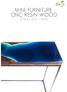 2019 Catalog of Siji Lifestyle - Mini Furniture Table CNC Resin Wood