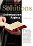 Solutions. The facts of the latest. Subrogation Rights in Montanile Case. The Supreme Court Seeks. to the Latest Challenges to