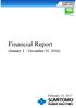 Financial Report. (January 1 ~ December 31, 2016)