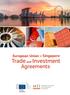 Singapore. European Union. Trade Investment. Agreements