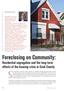 Foreclosing on Community: