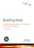 Briefing Note. Disclosure requirements: Granting security over shares